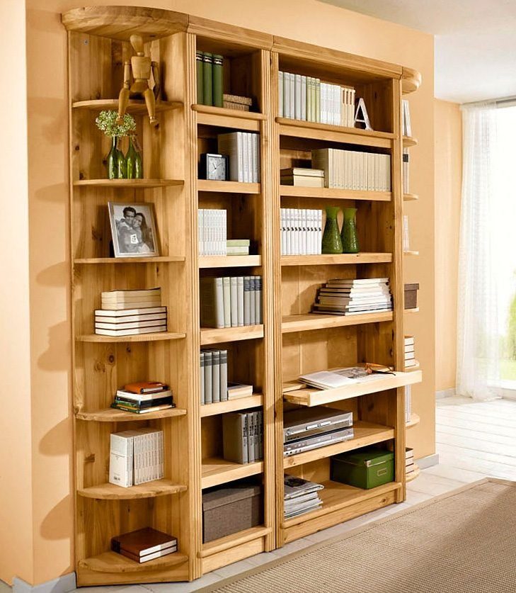 Home affaire Bücherregal Soeren, aus massiver Kiefer, in 2 Höhen, Tiefe 29 cm, mit viel Stauraum