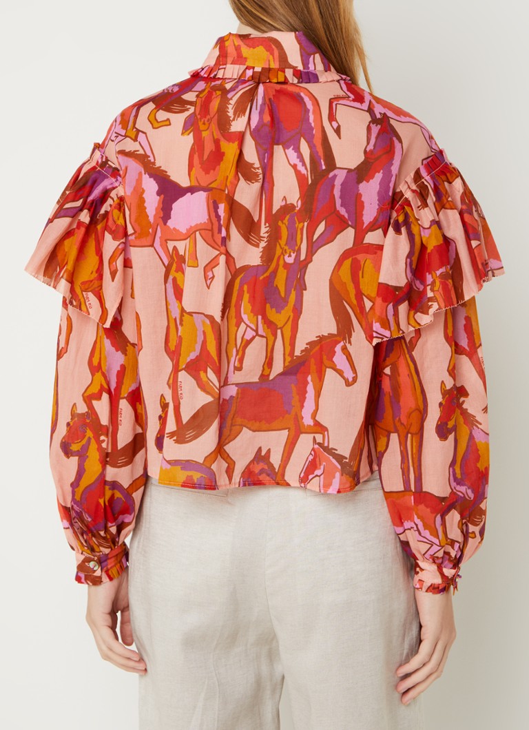 Farm Rio  Blouse met print en volant