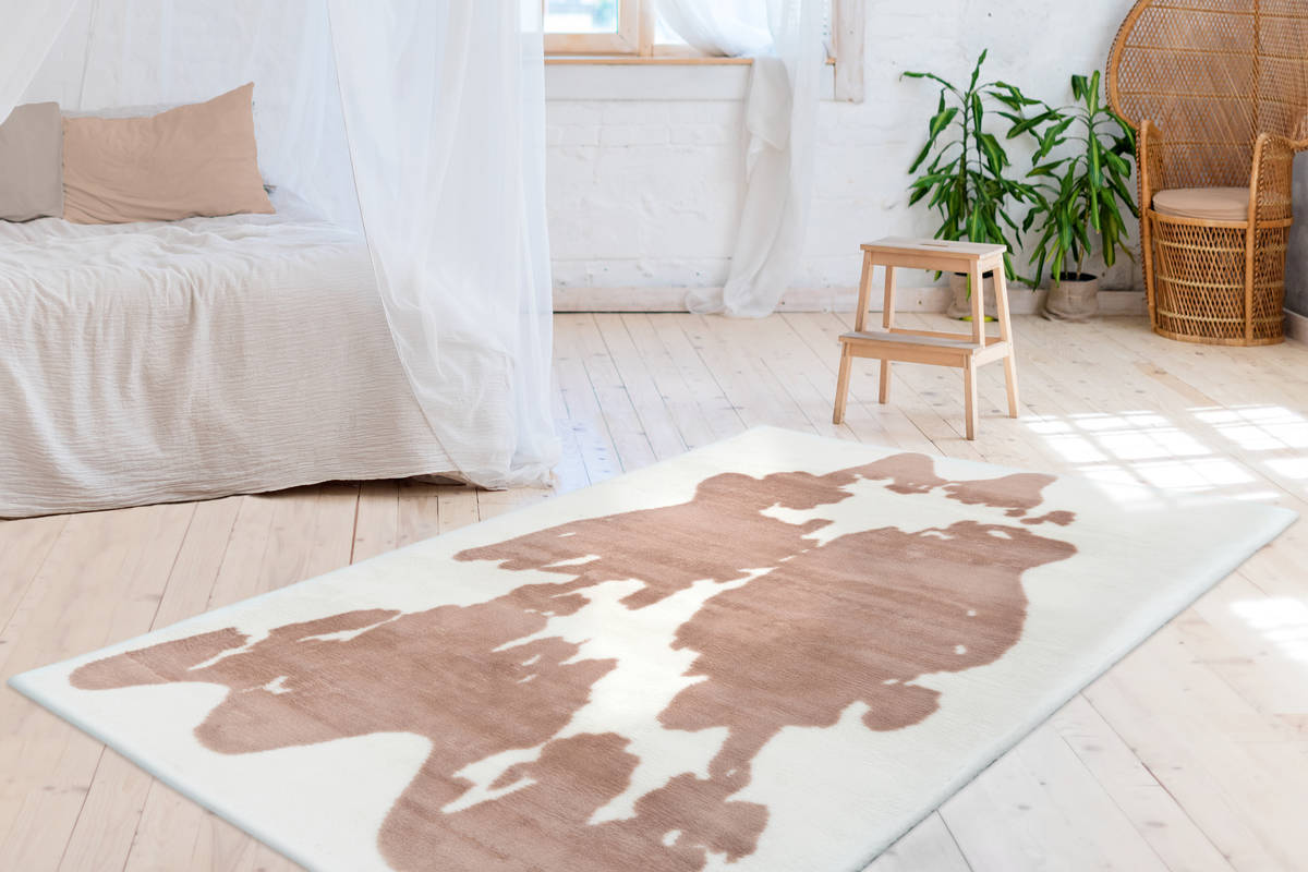 Arte Espina Teppich Taupe / Weiß 120cm x 160cm