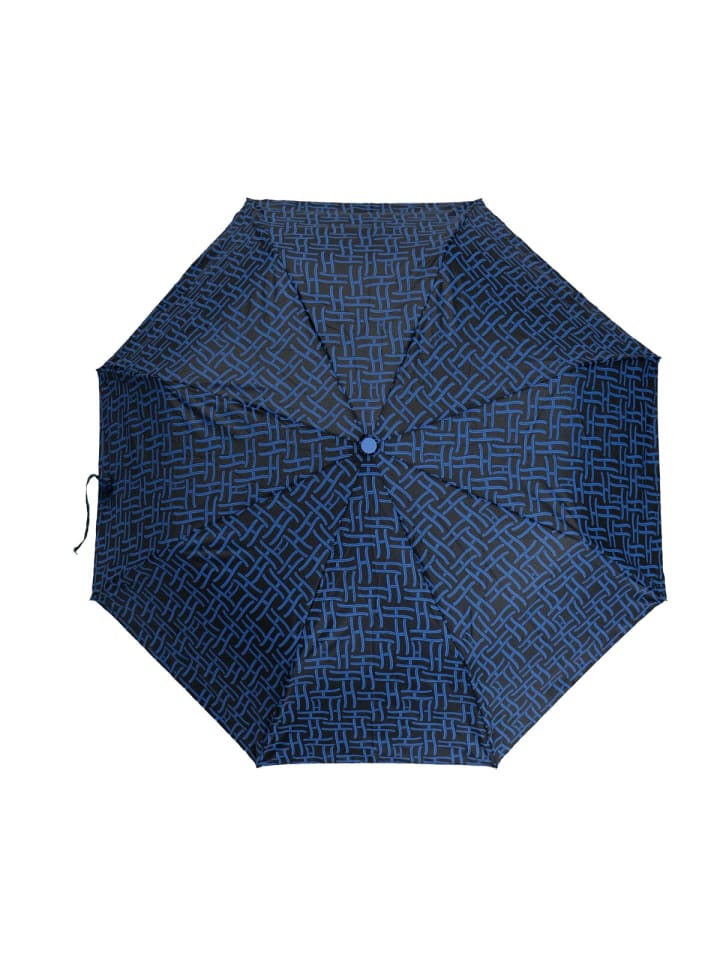 COFI 1453 Teleskop Taschenschirm mit Schutzhülle Fiberglas-Gestell Regeschirm in Blau günstig kaufen onesize