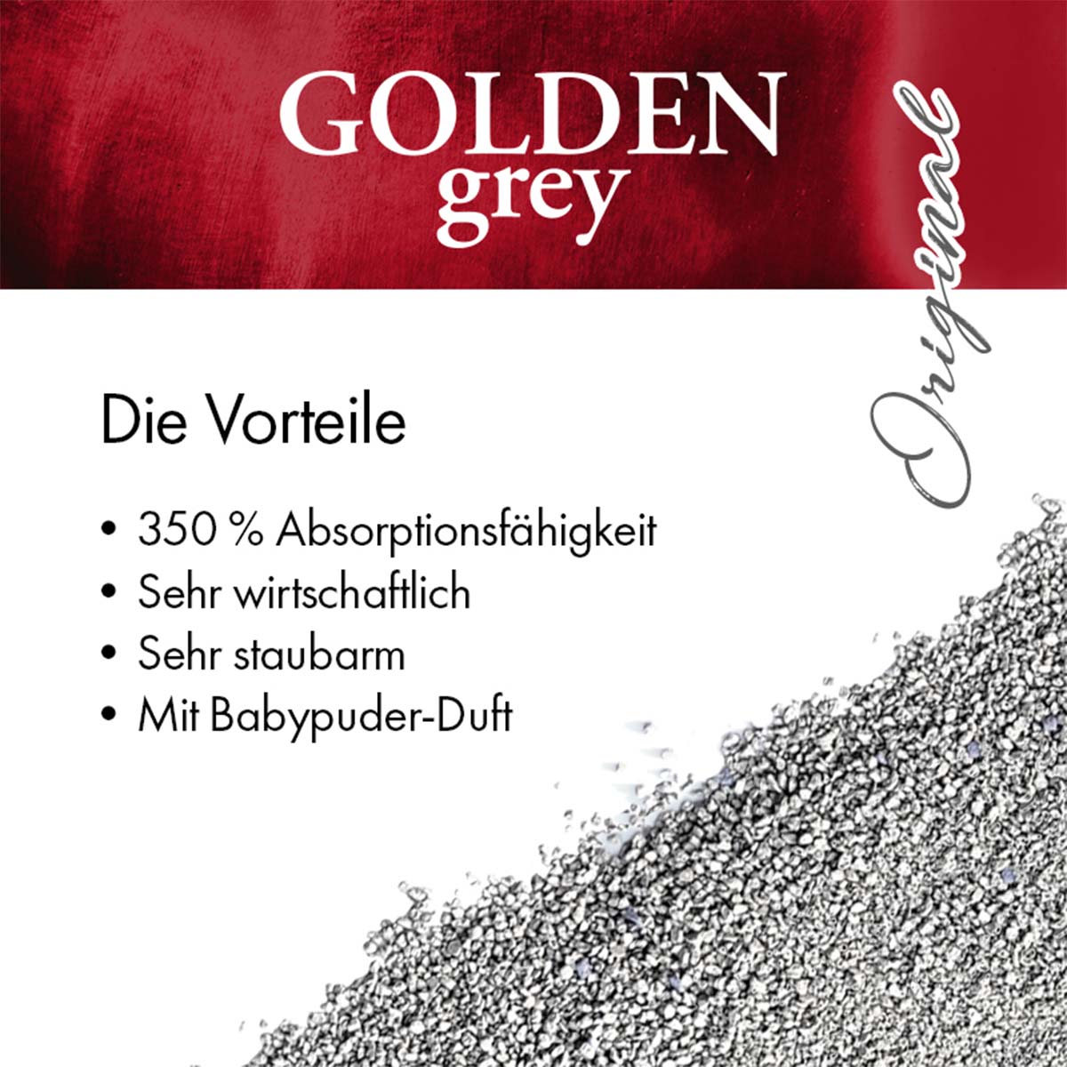Golden Grey Katzenstreu mit Babypuderduft kaufen
