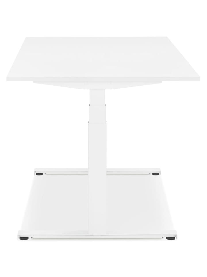 KADIMA DESIGN Schreibtisch 140x70 cm elektrisch höhenverstellbar ergonomisch in Weiß günstig kaufen