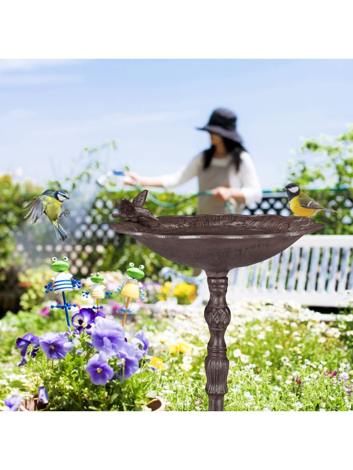 relaxdays Vogeltränke Garten in Braun günstig kaufen onesize