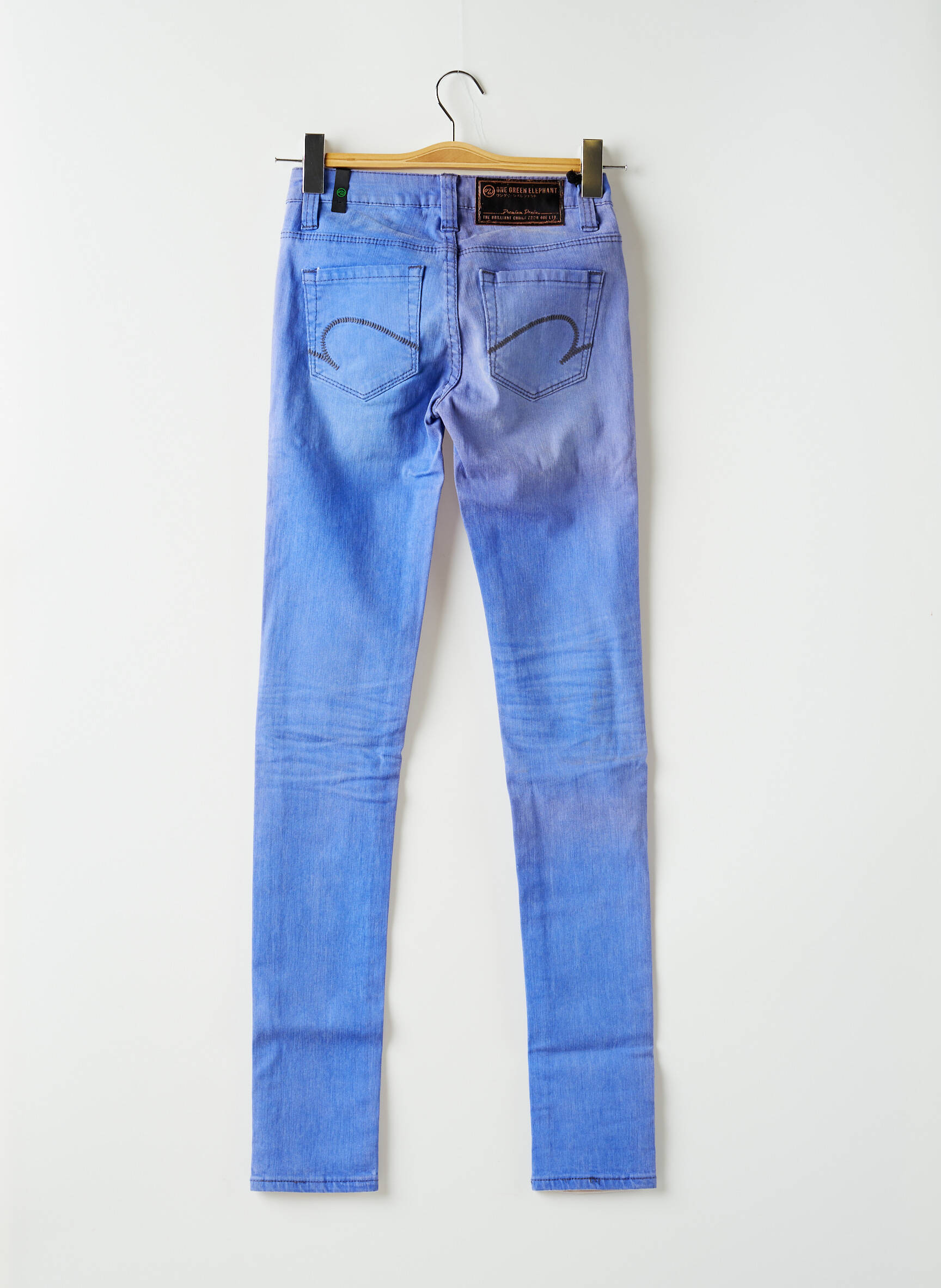 One Green Elephant Jeans Coupe Slim Femme couleur bleu