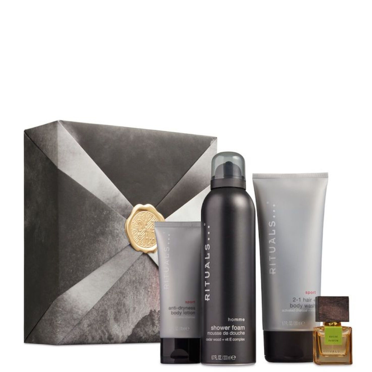 Rituals Rituals Homme Coffret M - Mousse de Douche 200 ml + 3 Produits