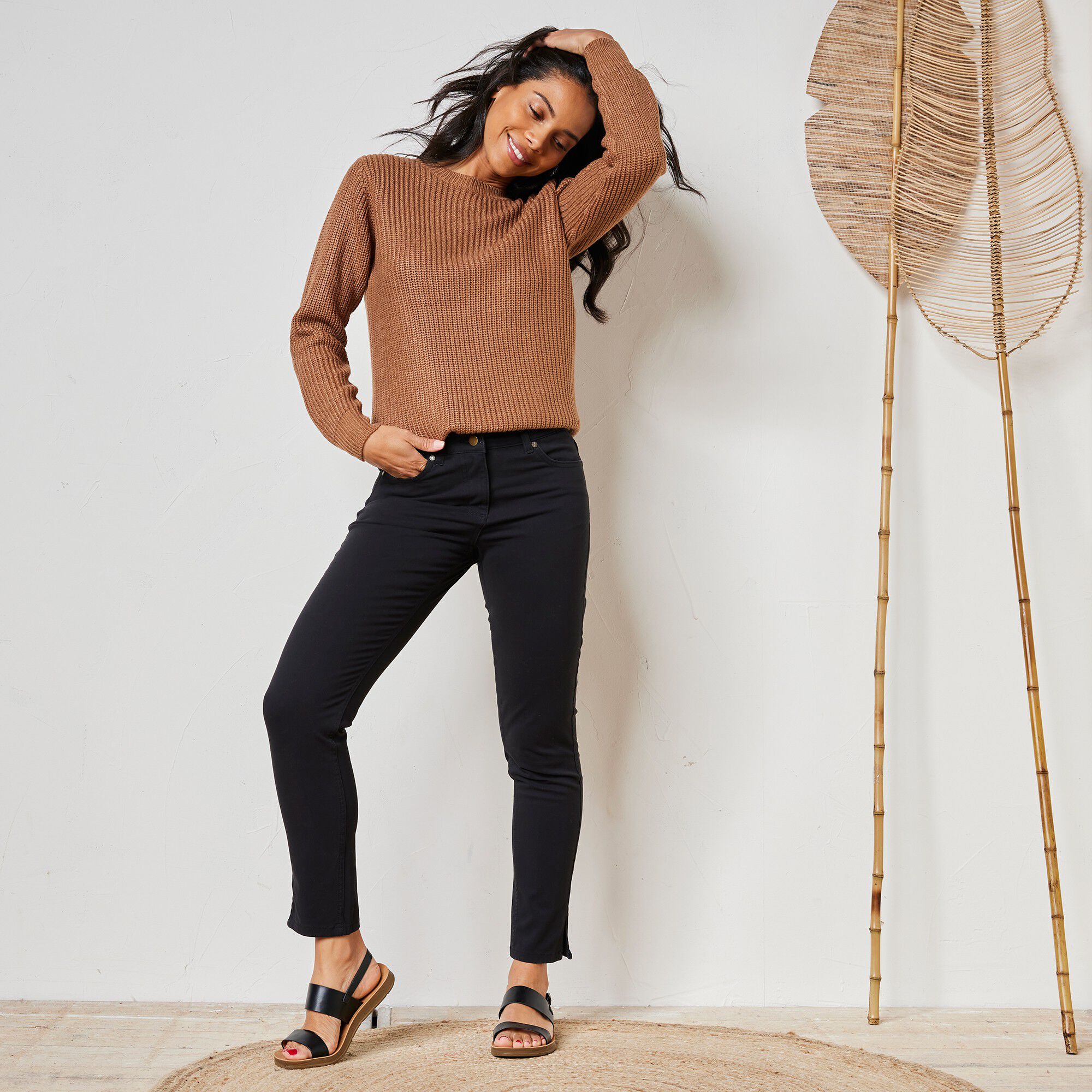 Pantalon fuselé 7/8 bi-stretch
