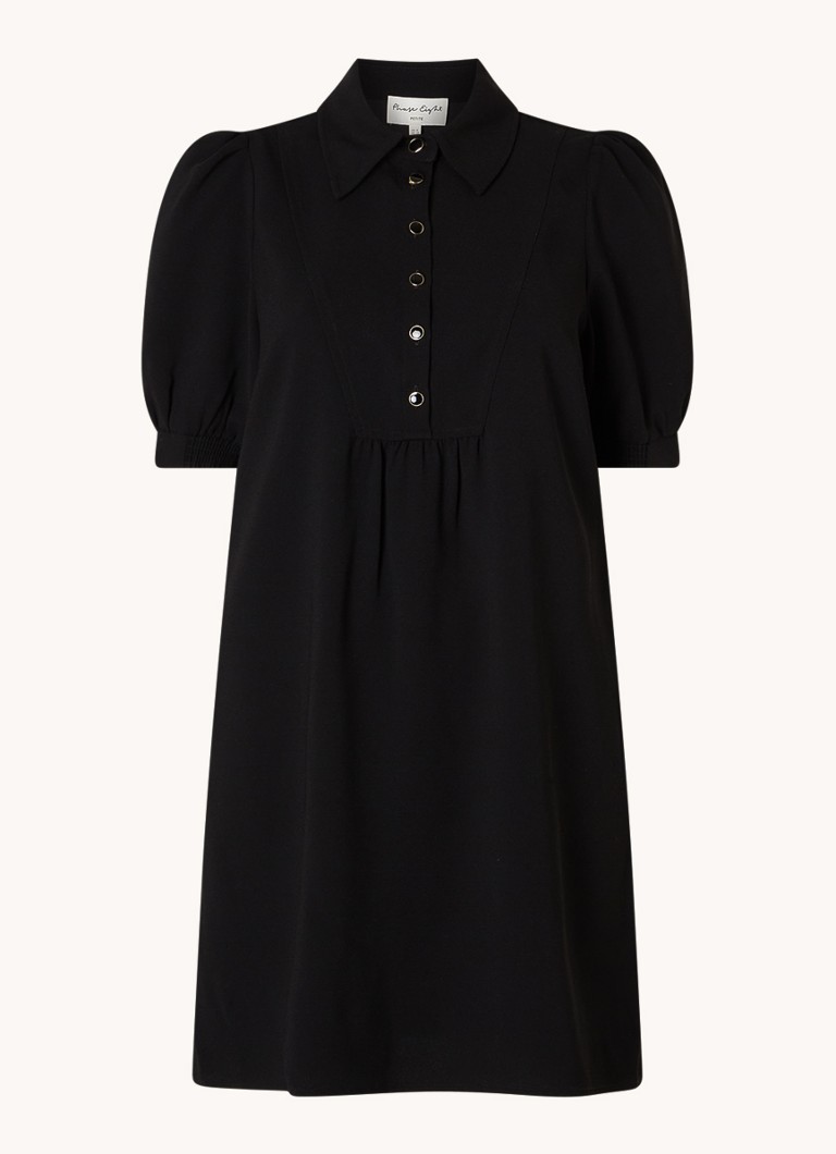 Robe mini Claudia de Phase Eight avec boutons décoratifs et manches bouffantes