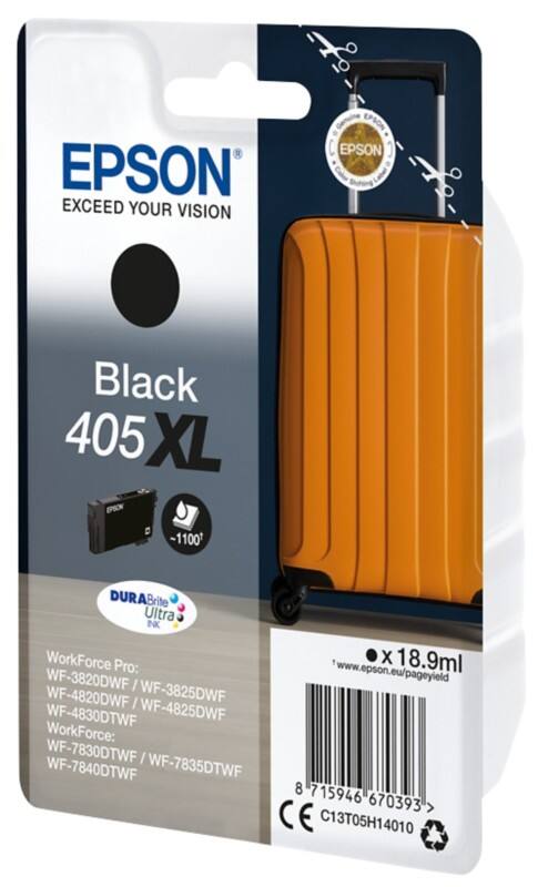 Epson 405XL Original Tintenpatrone C13T05H140 Schwarz