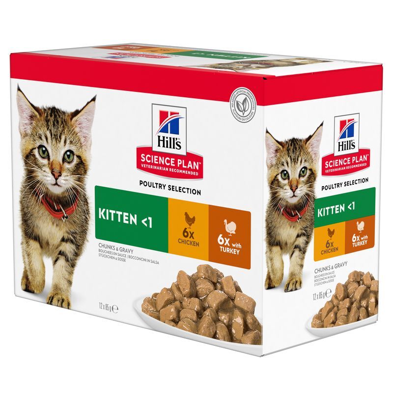 Hill's Nassfutter Hill's Science Plan Kitten Multipack mit Huhn & Truthahn