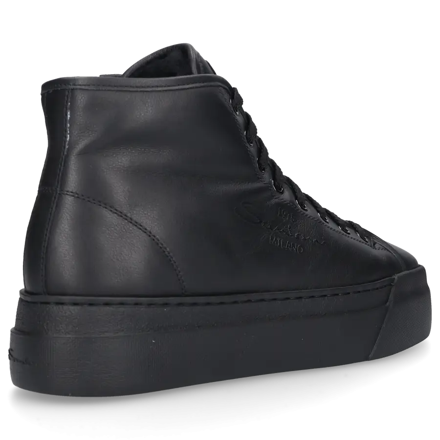Santoni - Schnürstiefeletten 61155 Kalbsleder - schwarz