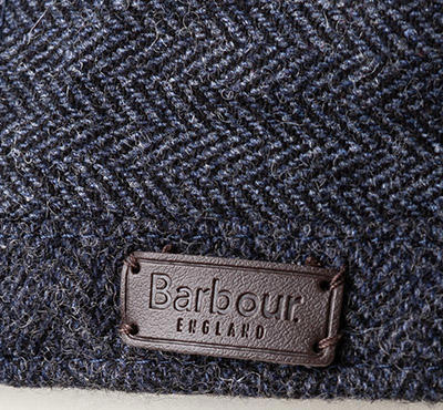 Barbour, Schiebermütze, Wolle, navy meliert