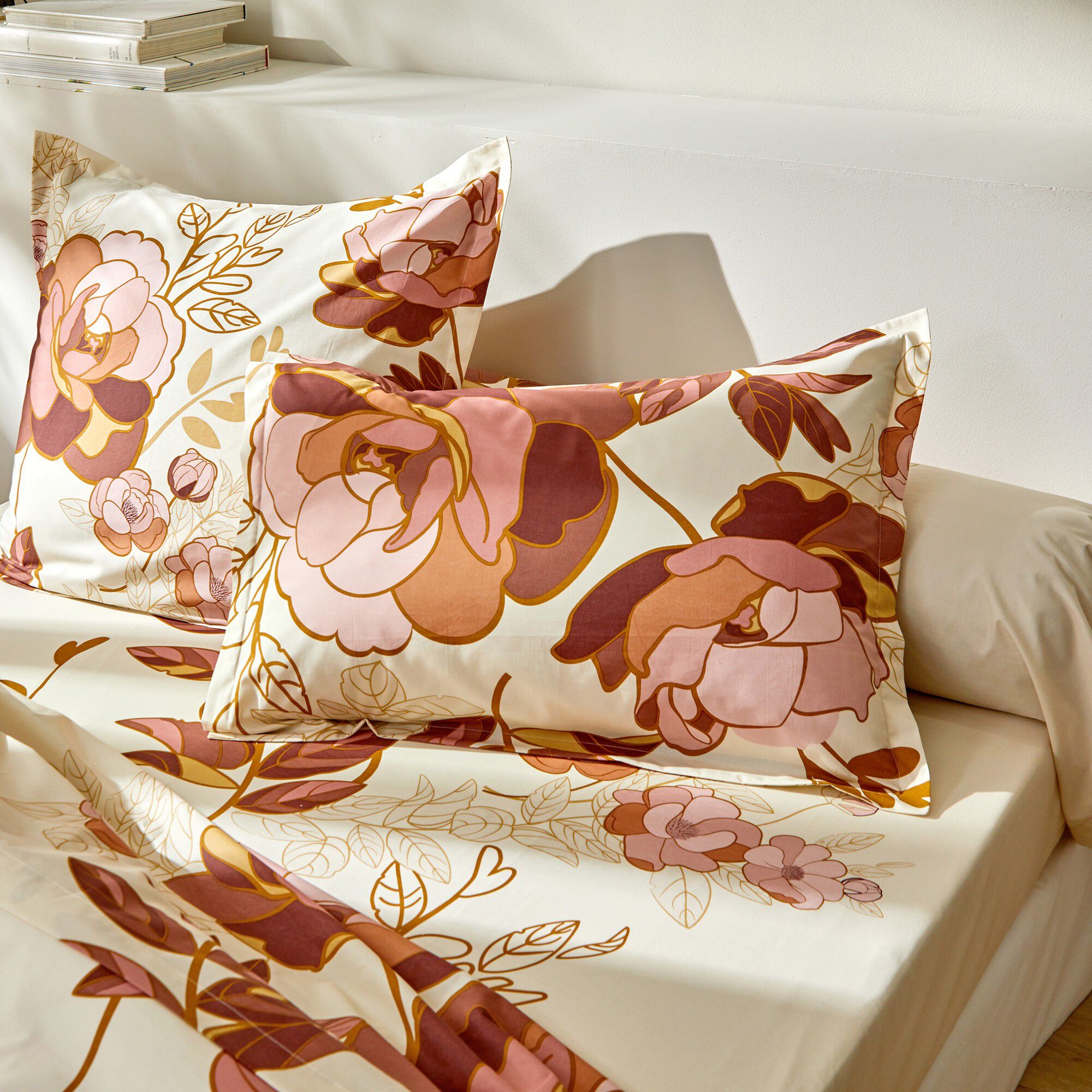 Linge de lit Louise imprimé floral – percale coton