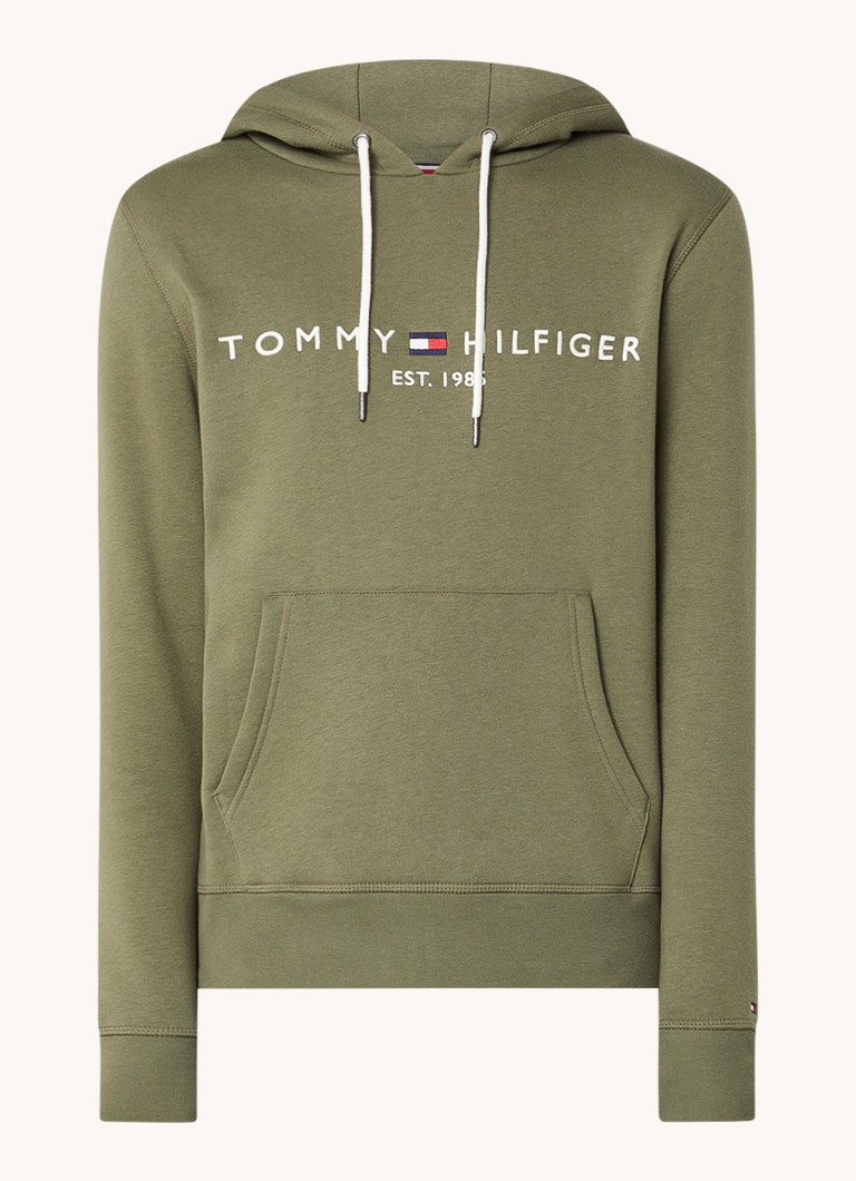 Tommy Hilfiger hoodie with kangaroo pocket and logo embroidery