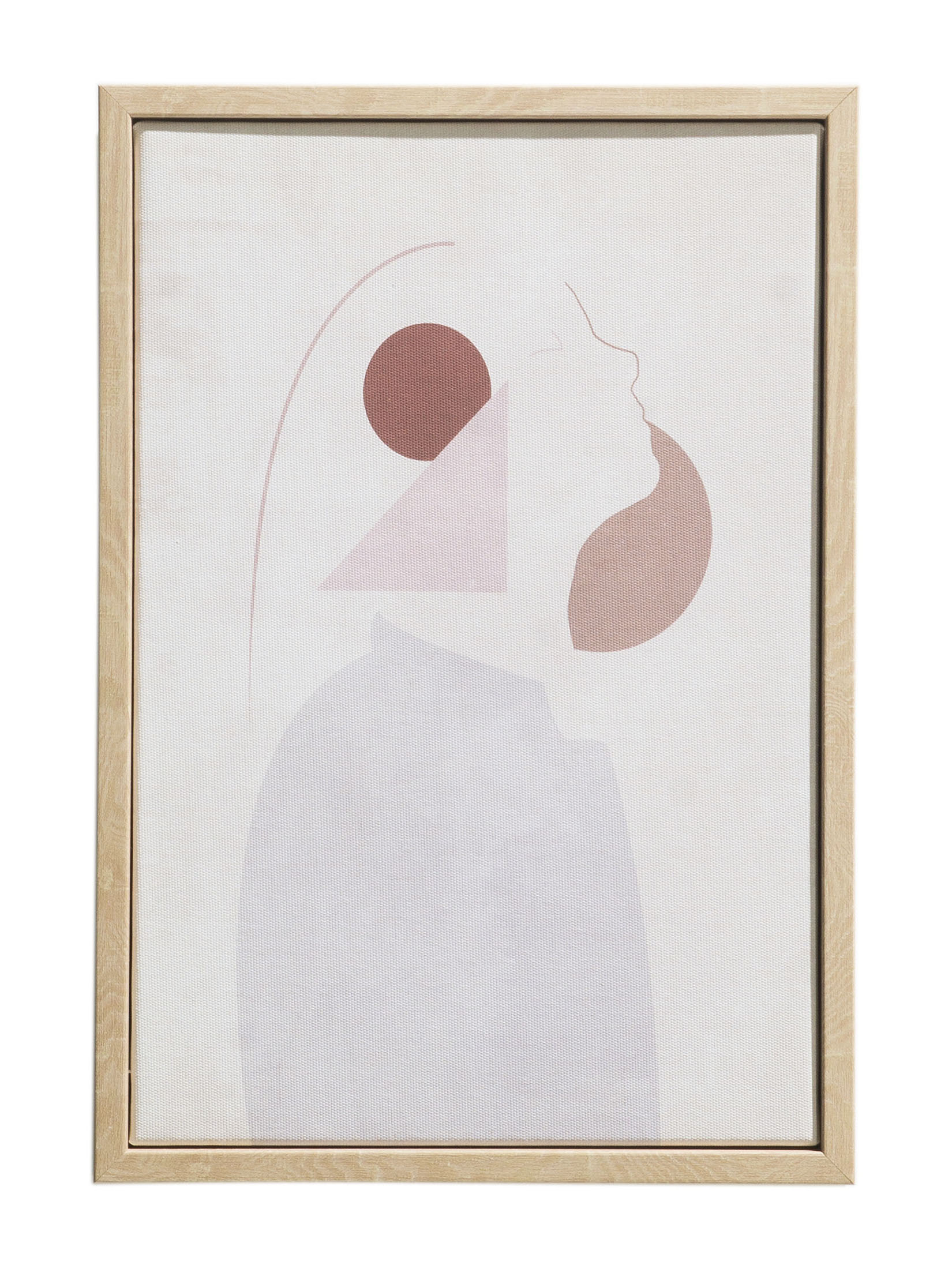 Uhuri Leinwand-Druck-gerahmt, Beige