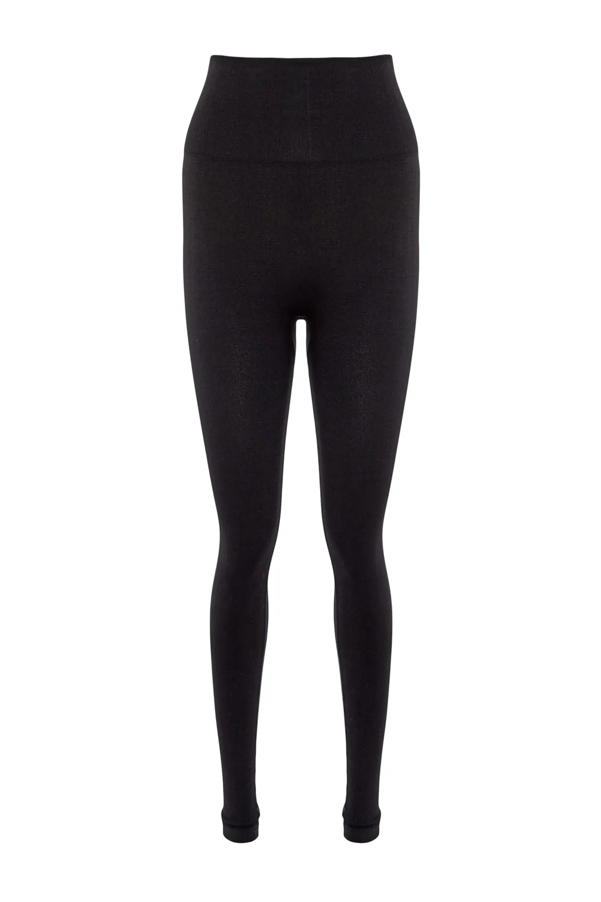 Trendyol Collection  Schwarze nahtlose/nahtlose Recovery-Strick-Sportstrumpfhose in voller Länge TWOAW23TY00027