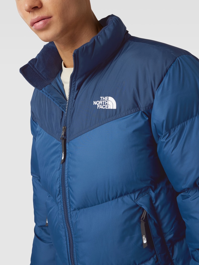 Steppjacke mit Stehkragen Modell 'SAIKURU' in marineblau