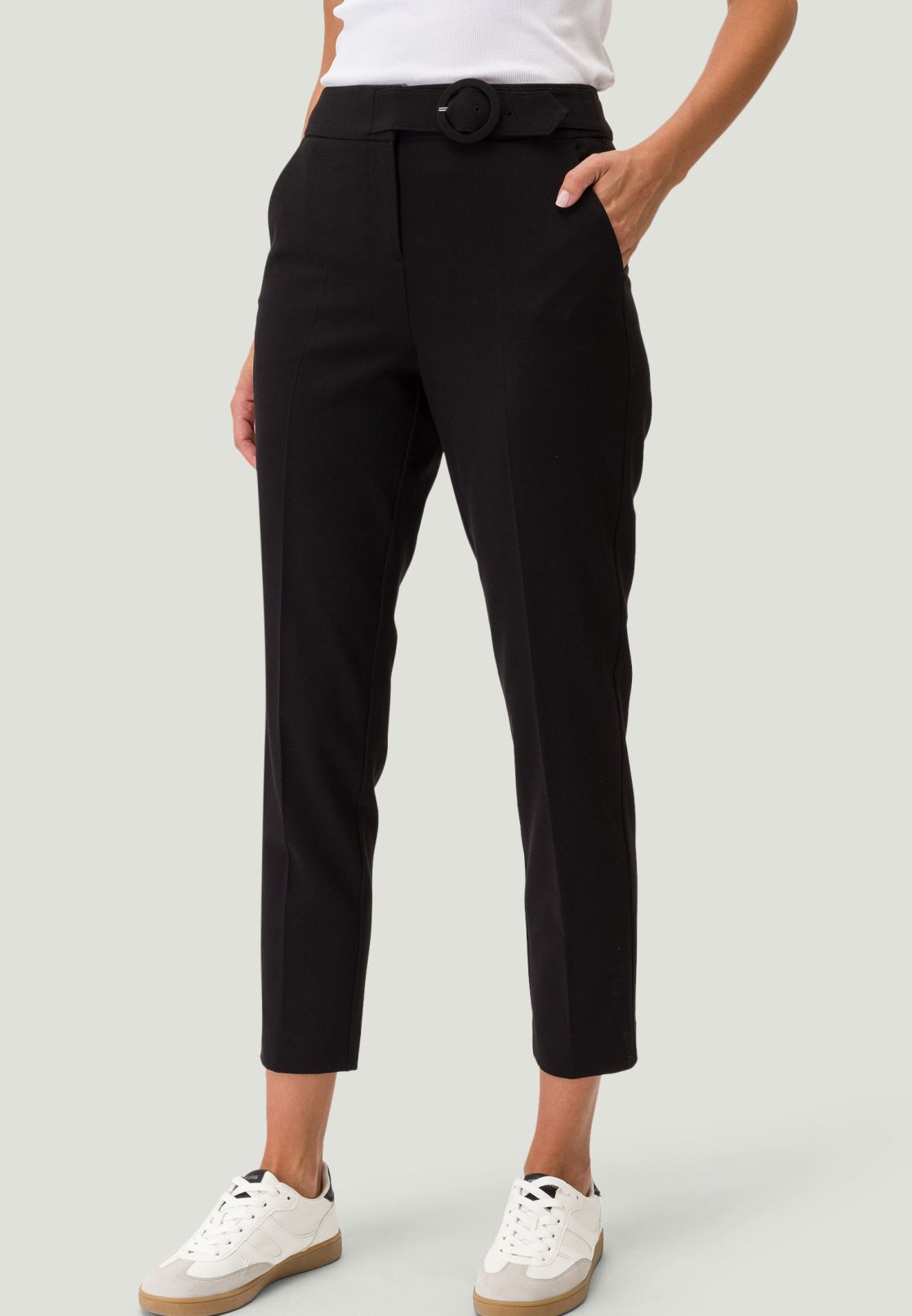 Stoffhose mit Gürtel 28 Inch