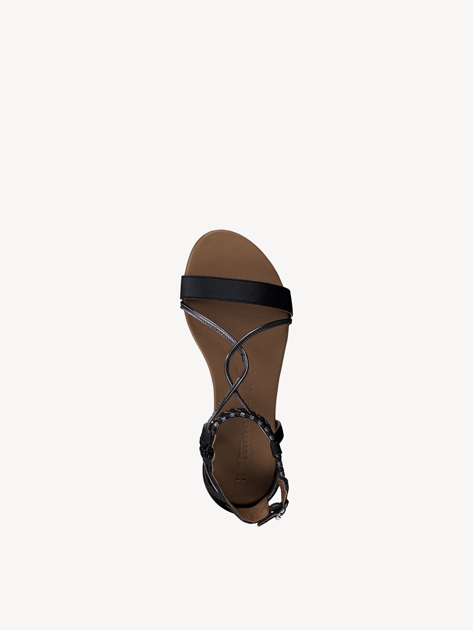 Sandale en cuir - noir