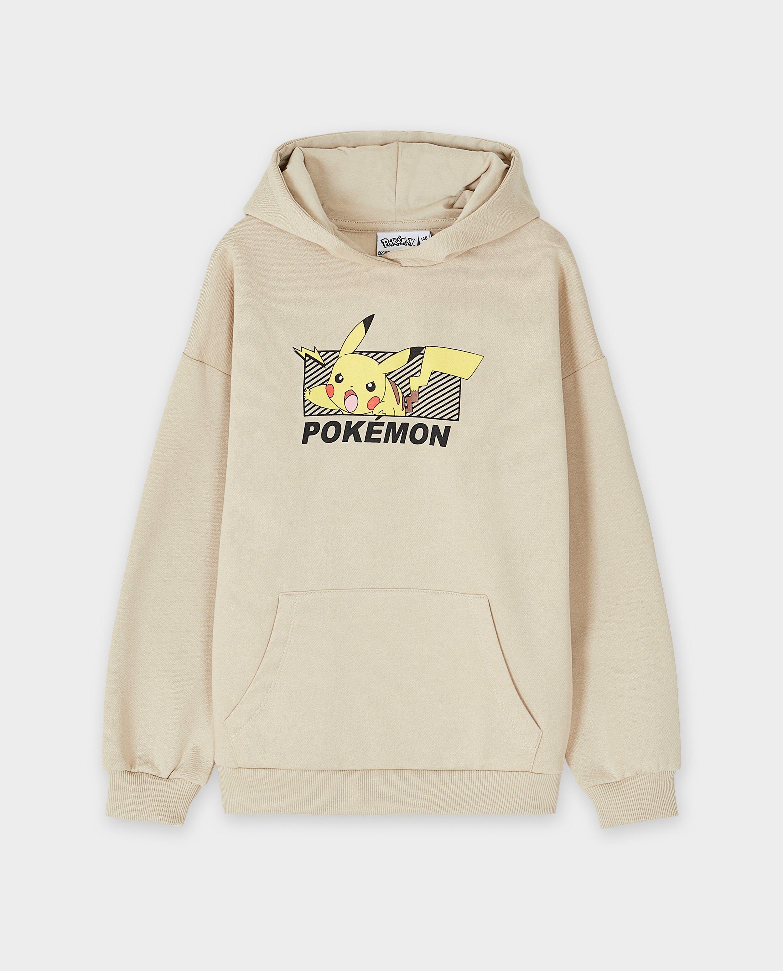 Pokémon Hoodie med Pikachu-tryck ljusblå