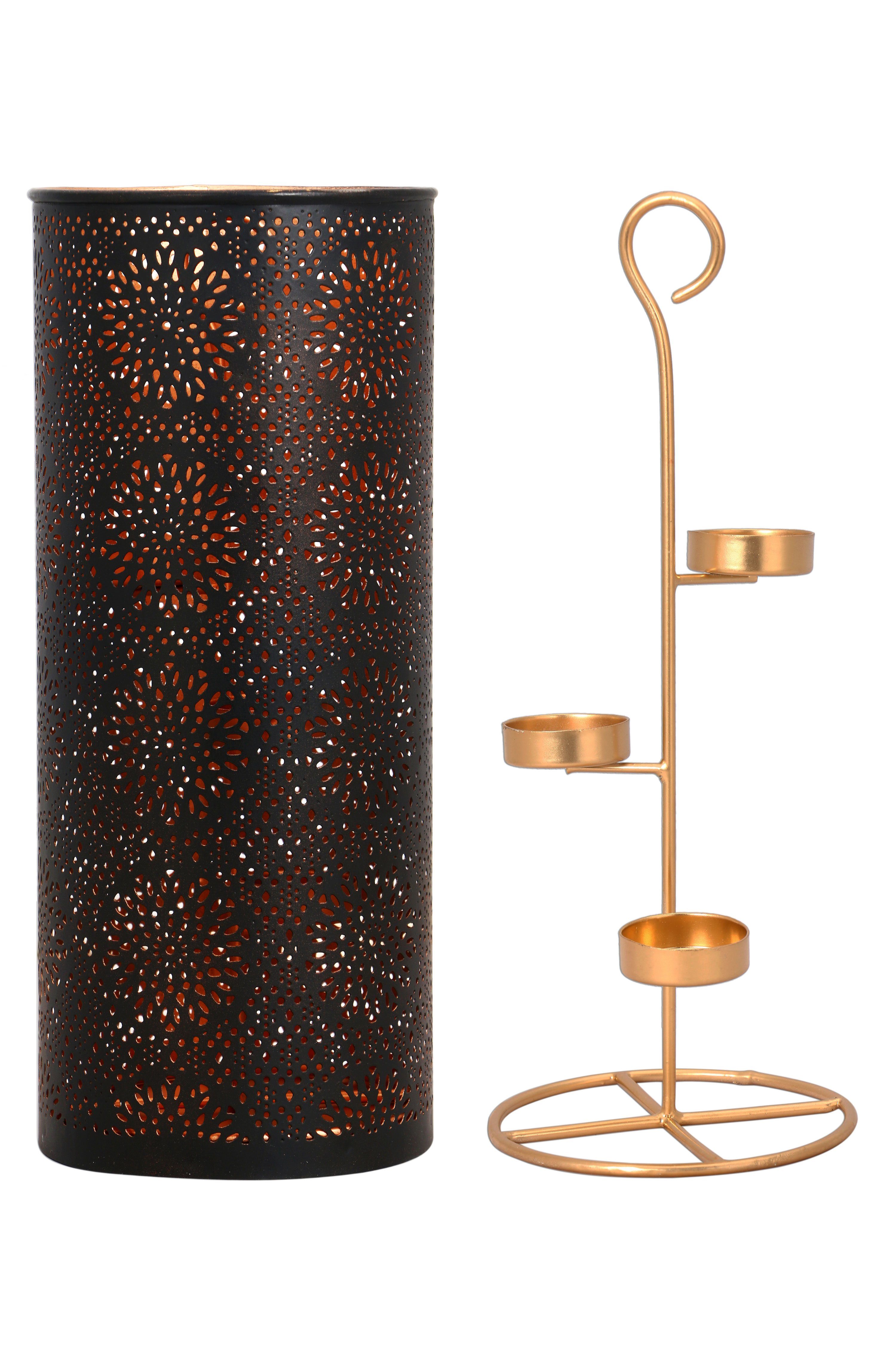 Marrakesch Orient & Mediterran Interior Windlicht Orientalisches Windlicht Amelle, Teelichthalter, Kerzenhalter, Handarbeit