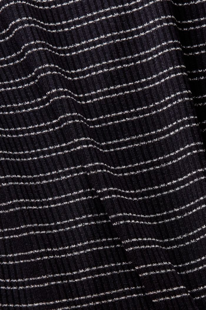 Longsleeve mit Rollkragen mit Glitzerstreifen