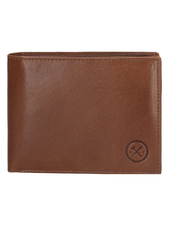 HIDE & STITCHES Leder-Geldbörse in Hellbraun - (B)13 x (H)10 x (T)3 cm günstig kaufen onesize
