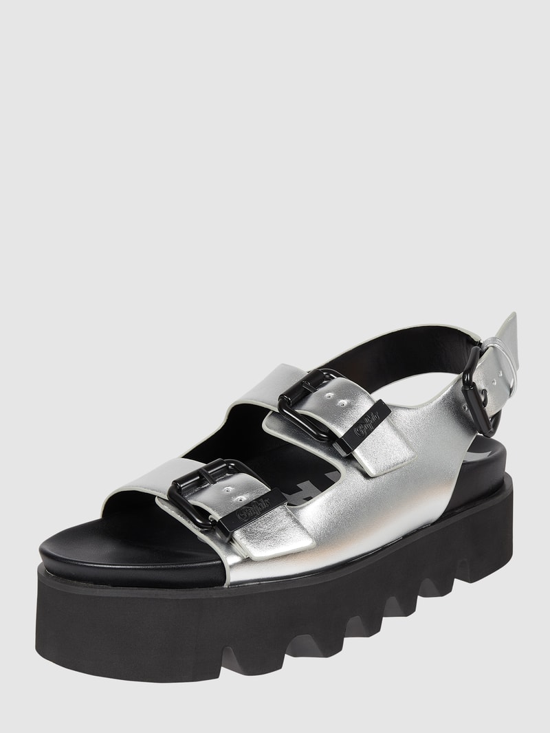 Sandalen in Metallic-Optik Modell 'Perry On' in silber