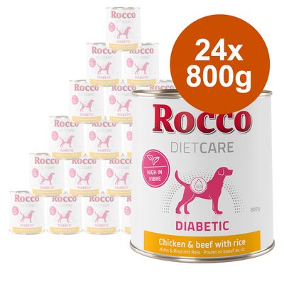 Rocco Diet Care Diabetic Huhn & Rind mit Reis 800g