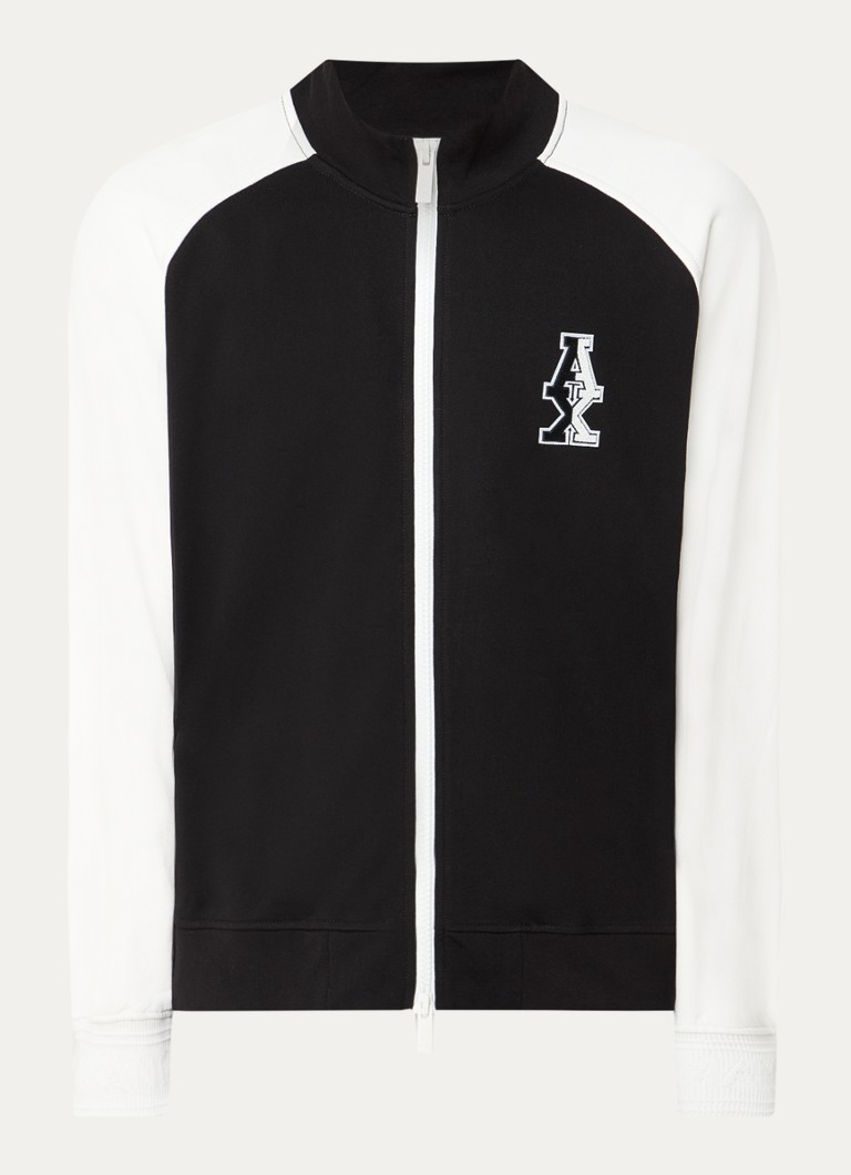 Jachetă de trening cu imprimeu cu logo Armani Exchange