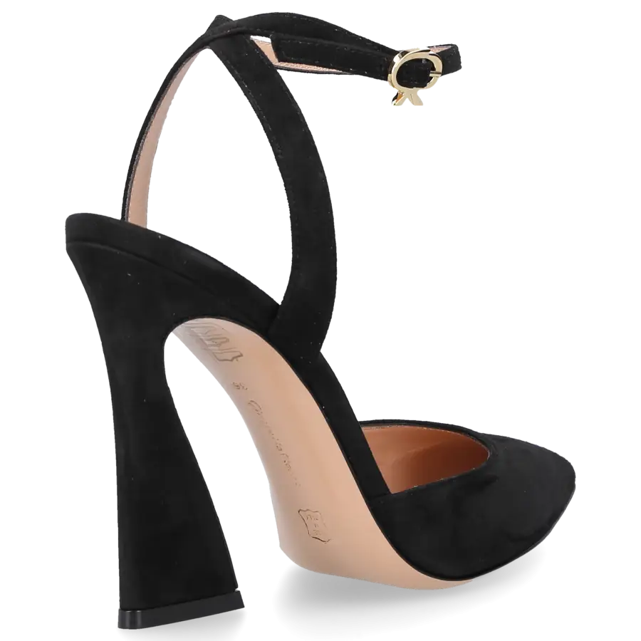 Gianvito Rossi - Pumps AURA D'ORSAY Veloursleder - schwarz