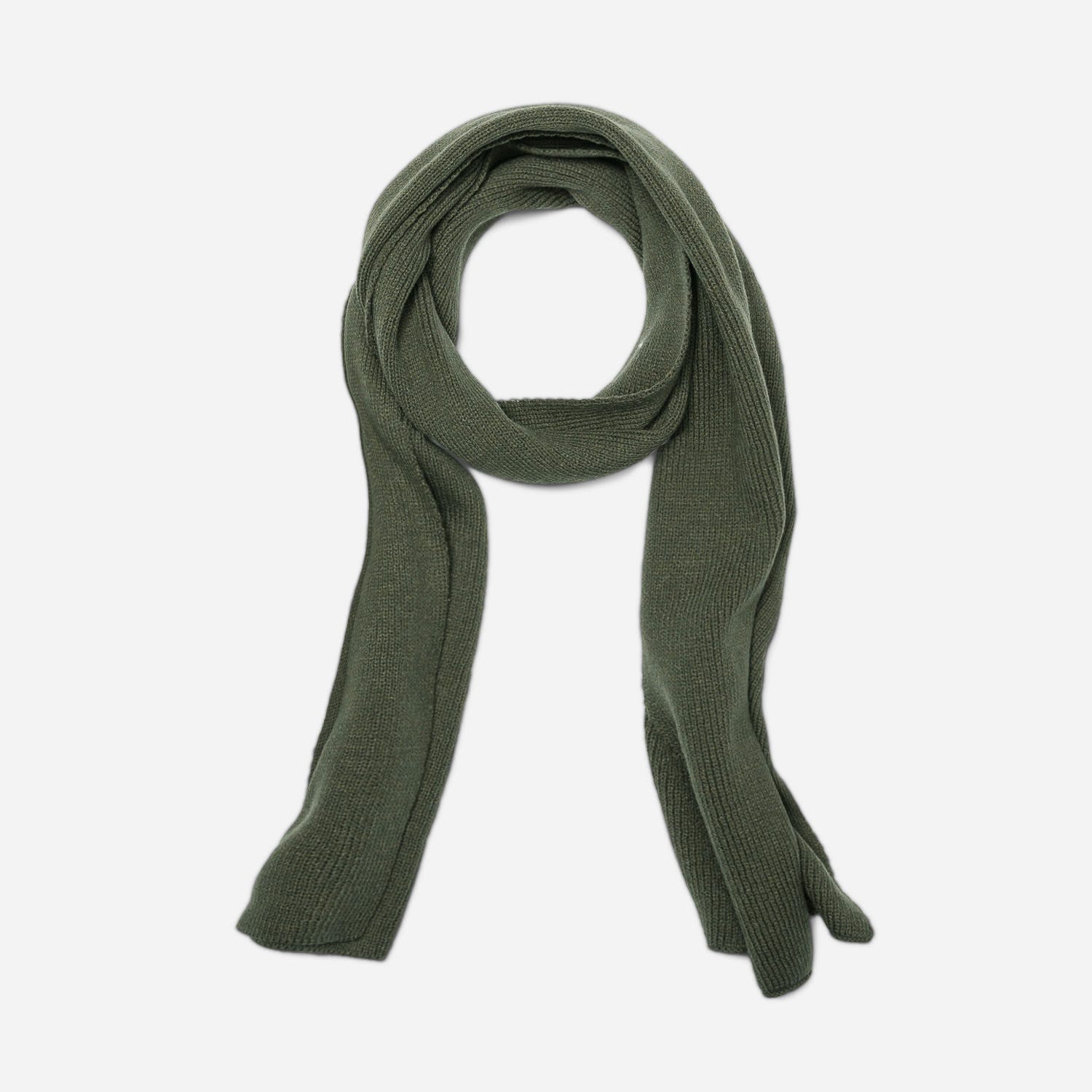 Echarpe JACK & JONES kaki en tricot