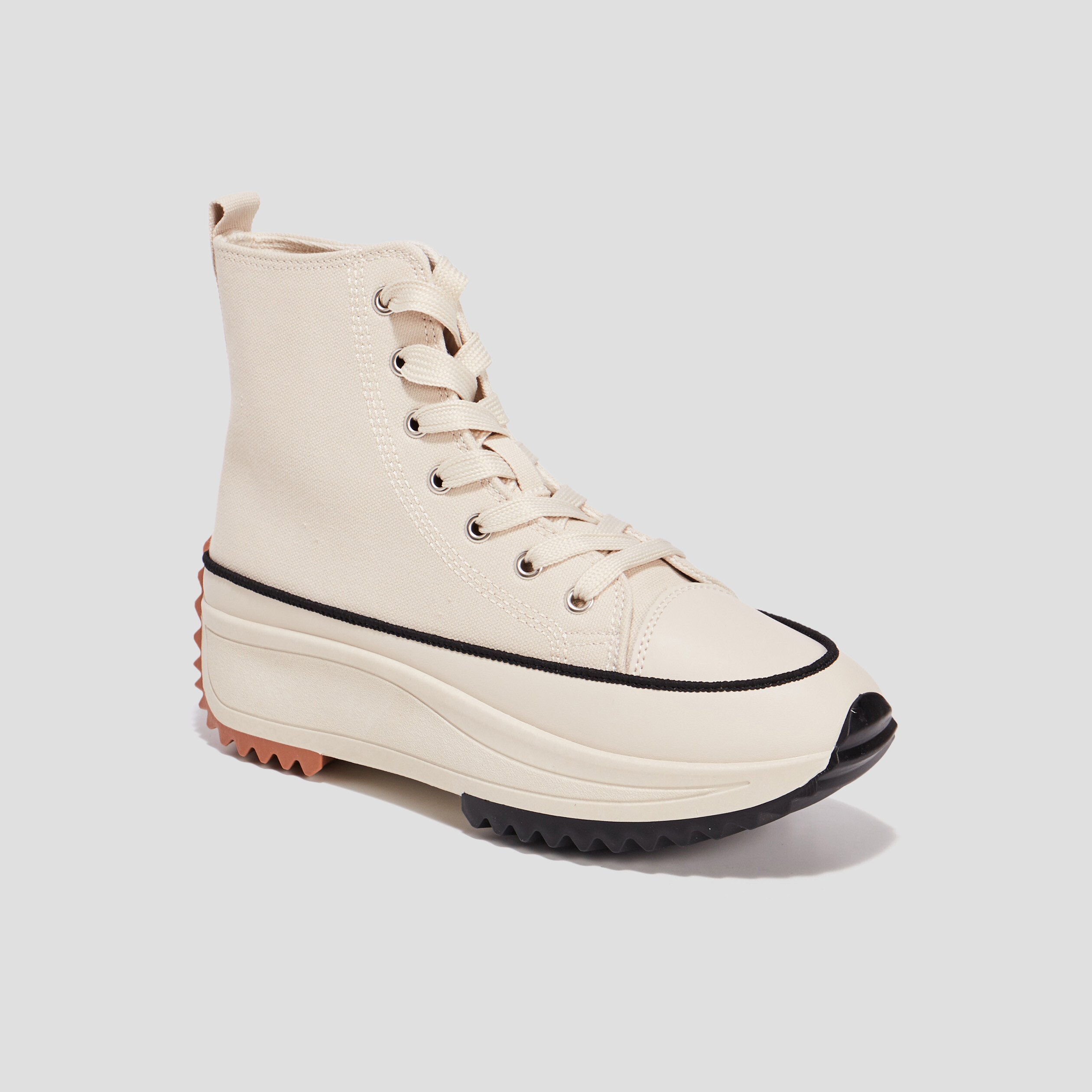 Baskets plateformes en toile Creeks sable femme | La Halle