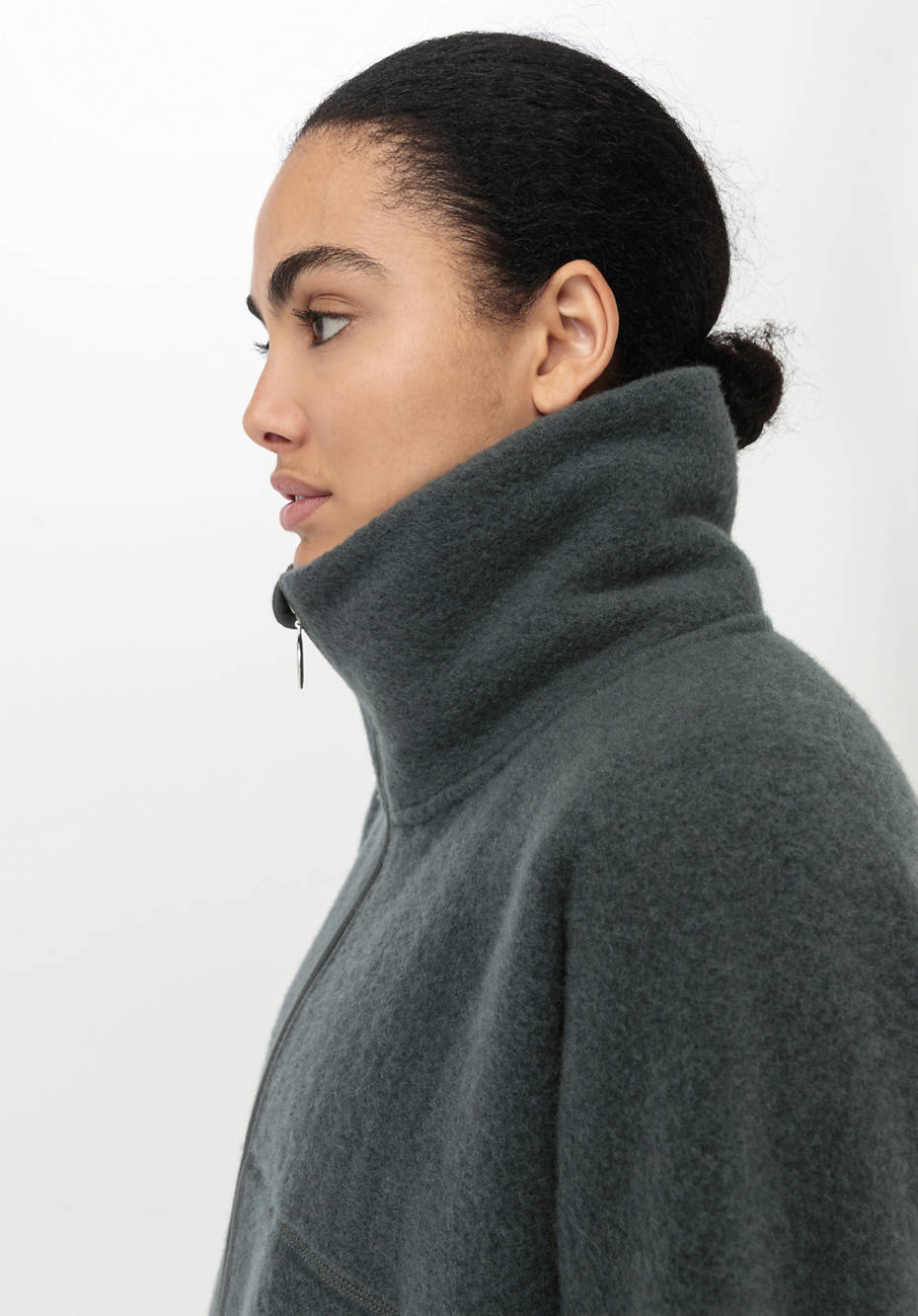 Wollfleece Jacke aus reiner Bio-Merinowolle