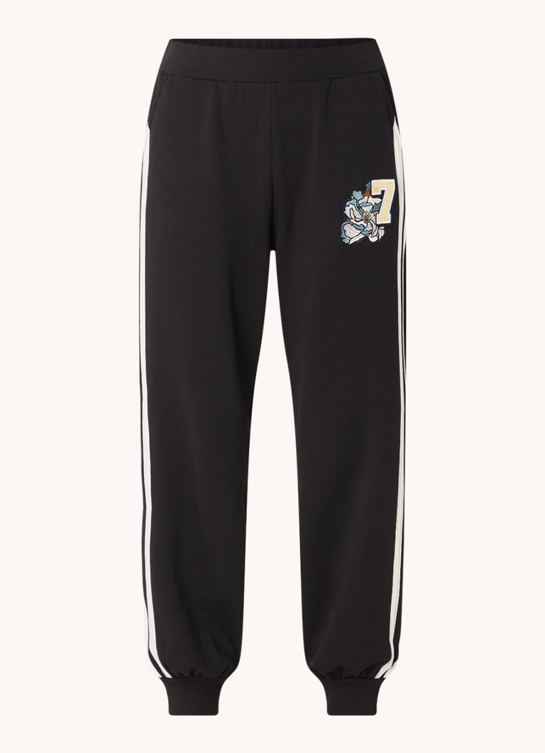 Emporio Armani high-waist tapered fit sweatpants with side pockets