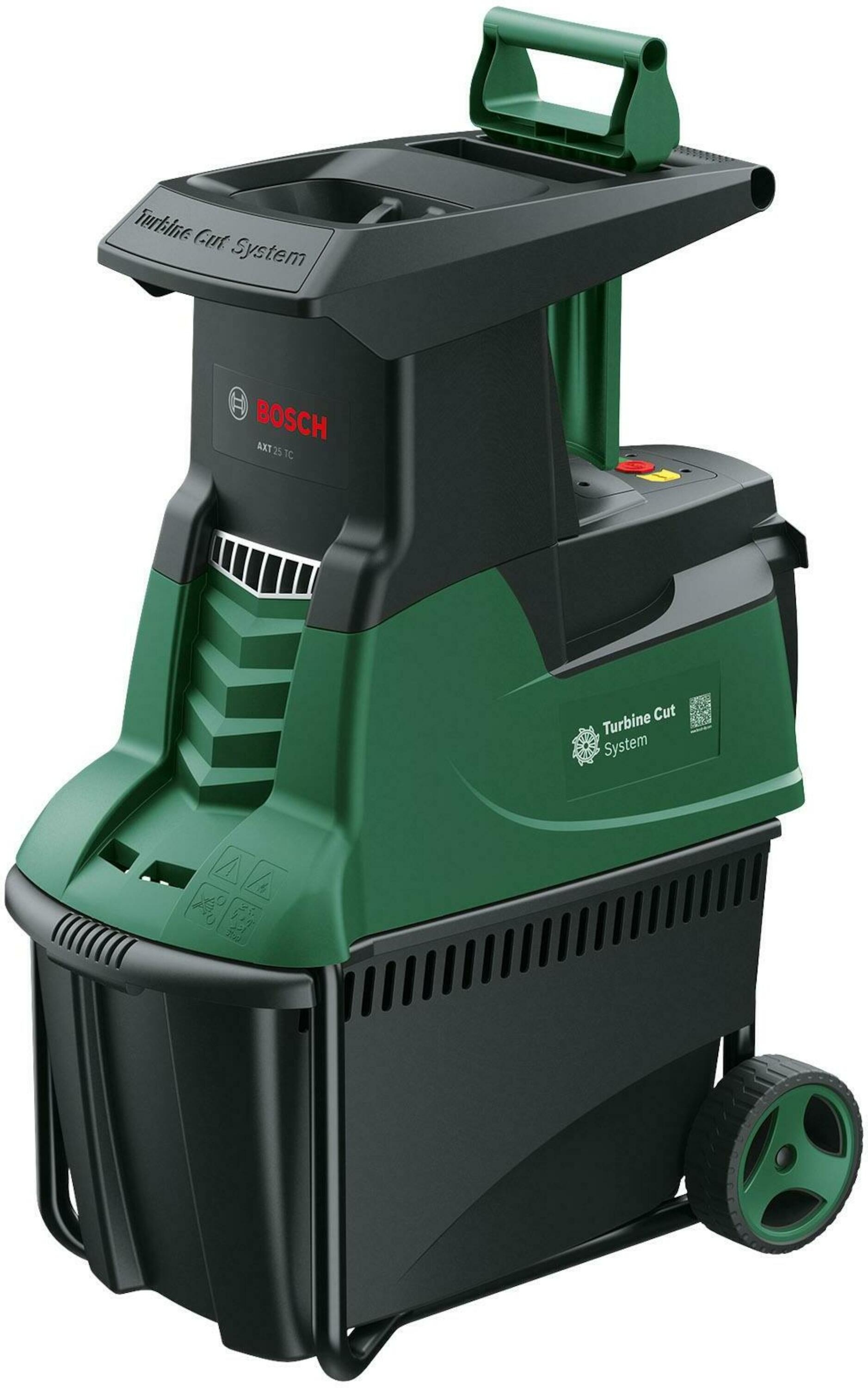 Desbrozadora Bosch Green 060080330C Whisper AXT 25 TC (contenedor de recogida de hierba (53 l) y práctico empujador).