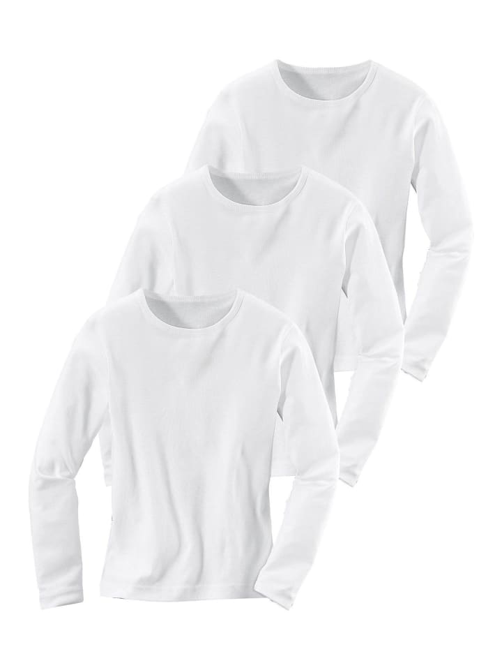 H.I.S Langarmshirt in weiß günstig kaufen