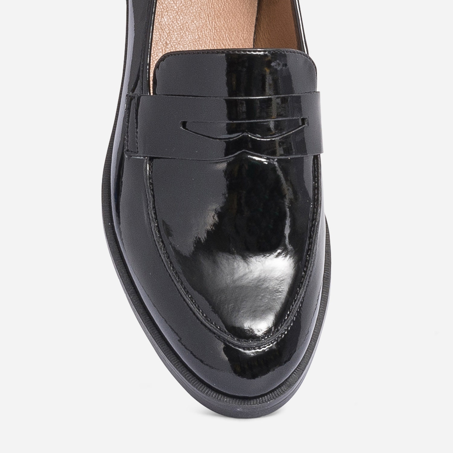 Mocassin ERAM FLEX noir verni
