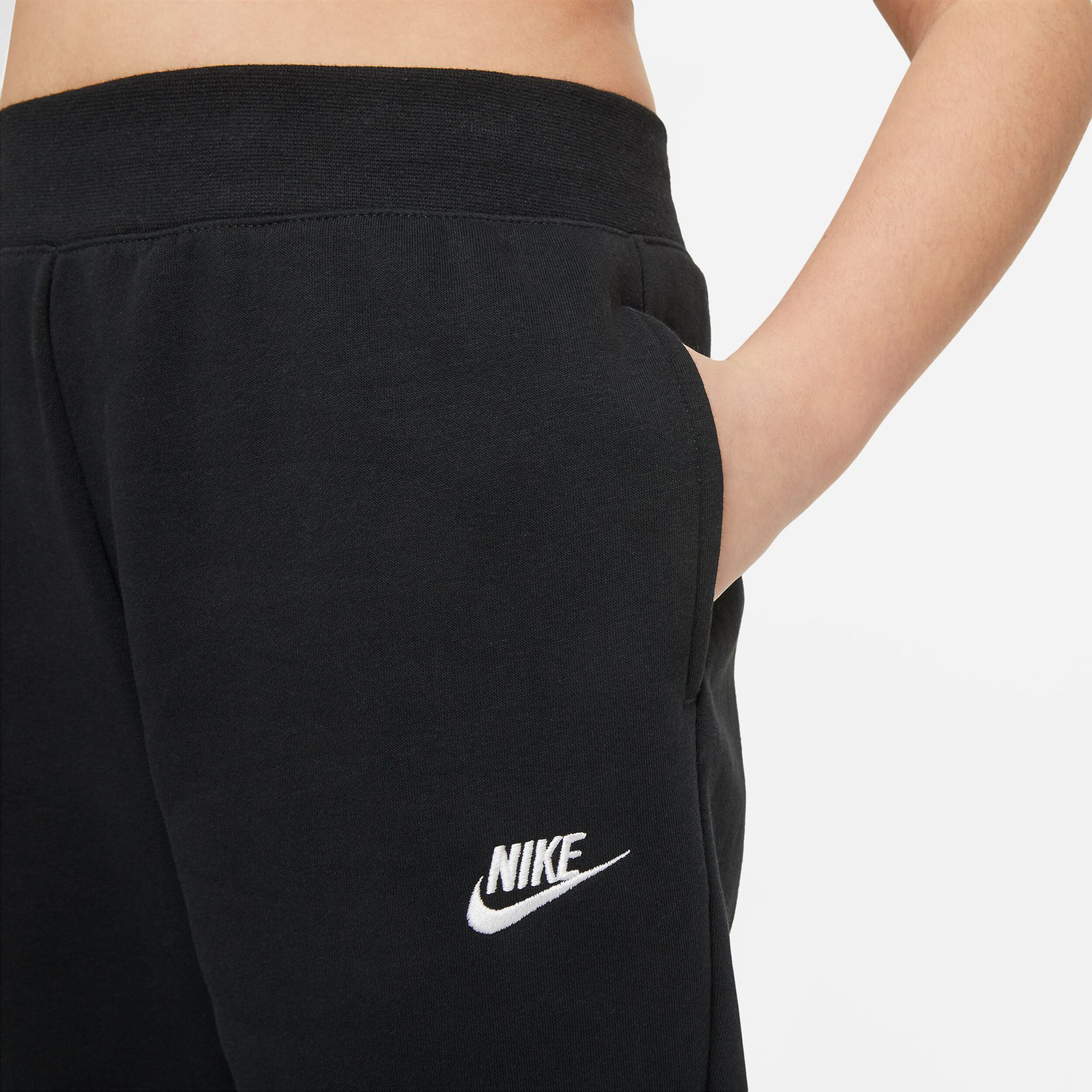 Sportswear Club Fleece Trainingshose Mädchen - Schwarz, Weiß