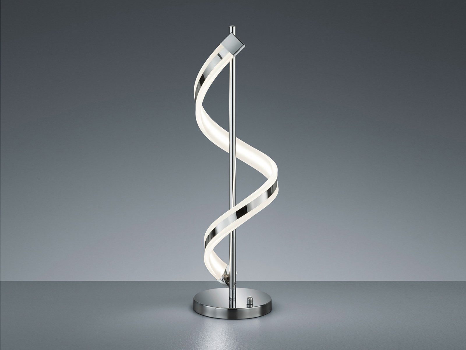 meineWunschleuchte LED Tischleuchte, Dimmer, LED fest integriert, Warmweiß, 2er Set groß-e ausgefallene Designer-lampen Spiral-lampe, Höhe 63cm