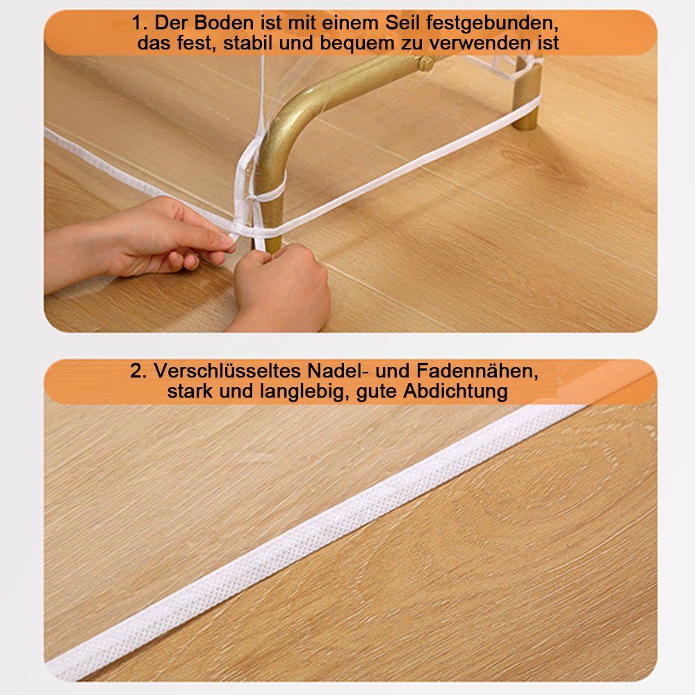 JOYOLEDER Kleidersack Hängende Kleidung staubdichte Abdeckung für Garderobe (1 St)