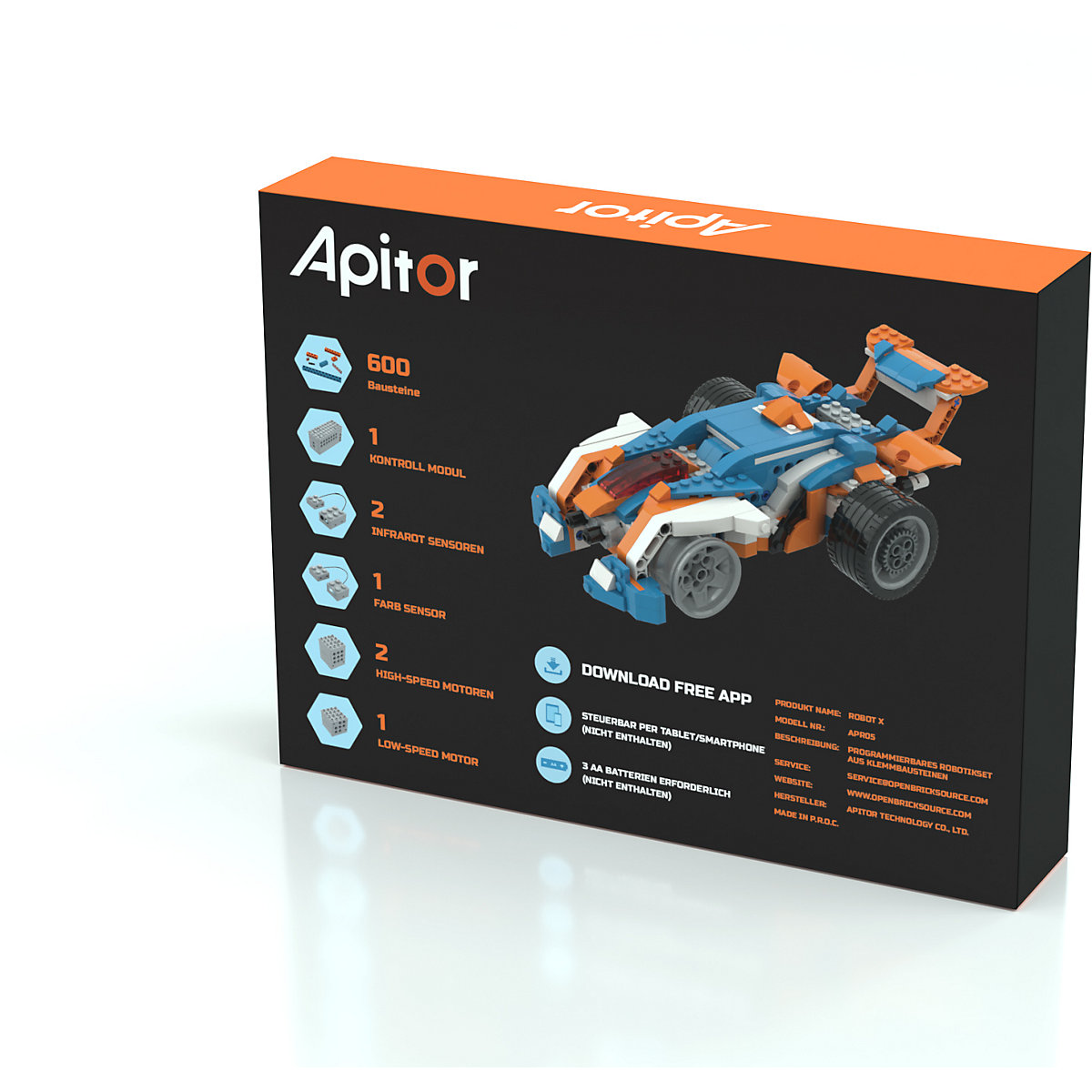 Robot X 12-in-1 Roboter-Kit aus Klemmbausteinen - LEGO®-kompatibel