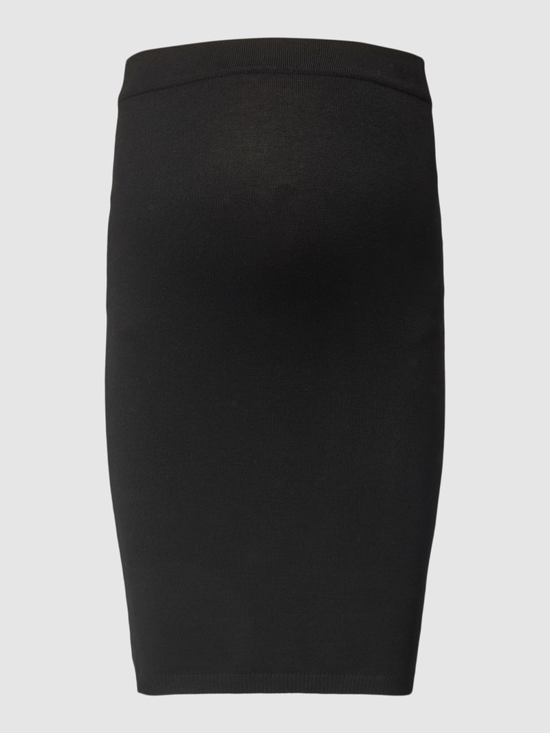 Umstands-Minirock in unifarbenem Design Modell 'MLLENA' in schwarz