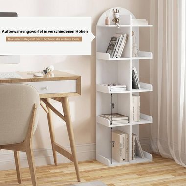 Woltu Bücherregal, 1-tlg., Standregal mit 10 Ablagen auf 5 Ebenen