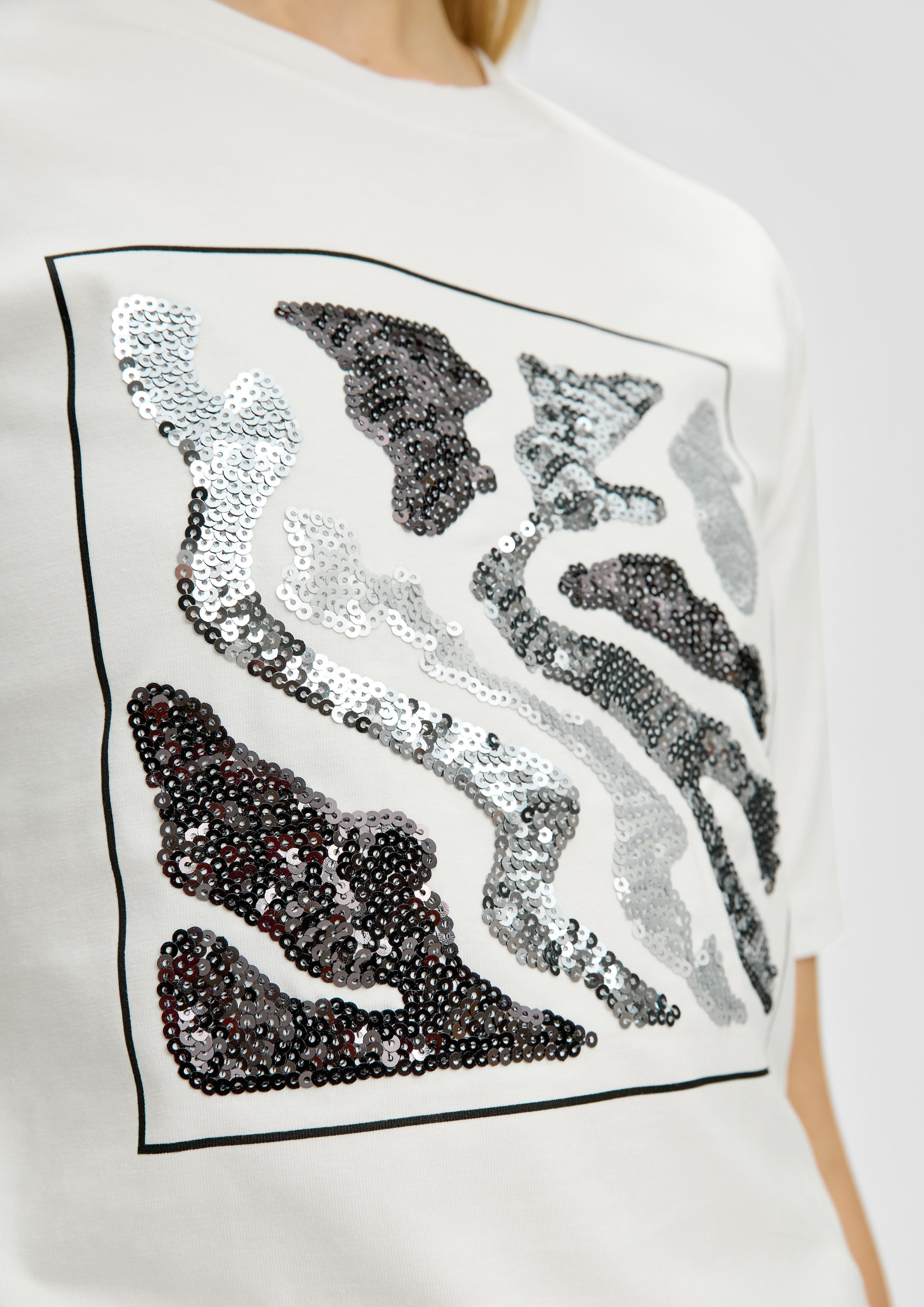 T-Shirt mit Pailletten-Detail  2152053-02D0