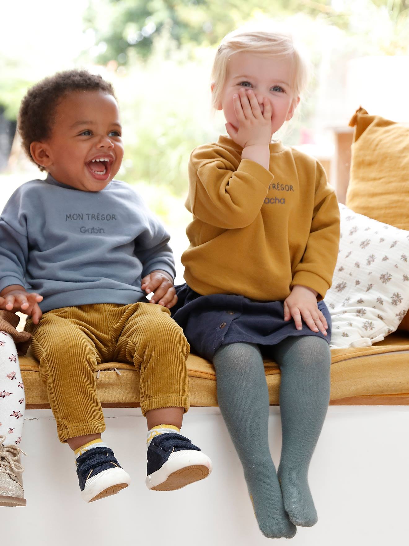 Sweat bébé en molleton personnalisable bronze
