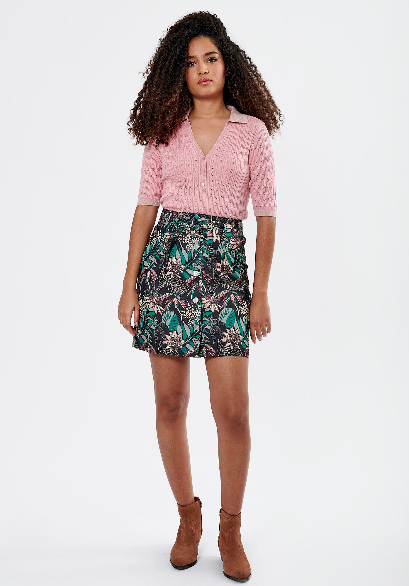JUB    Polo rose Femme