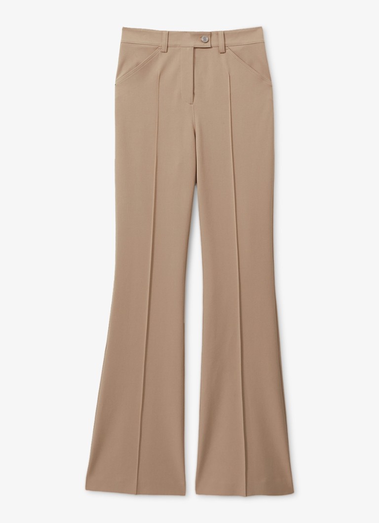 Pantaloni evazați cu talie înaltă Reiss Hadley