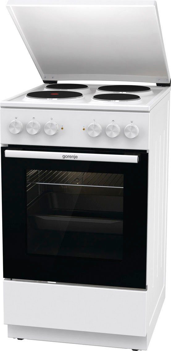 GORENJE Platten-Standherd GE 5A23WH, Aqua Clean, AirFry