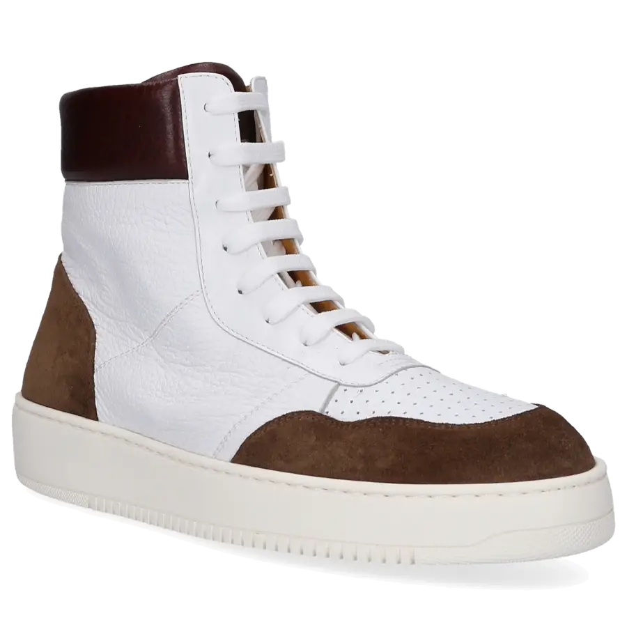 Truman's - Sneaker high 9435 Kalbsleder Nappaleder - weiß