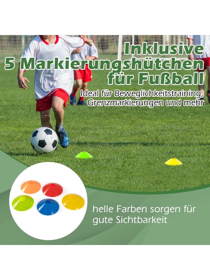 COSTWAY Fußballtor 183x82x120cm in Weiß günstig kaufen onesize